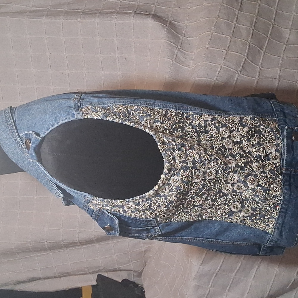 Buzz Denim Vest Jacket W 1XL - Picture 2 of 6